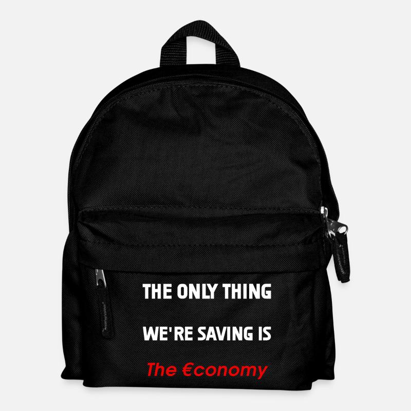Saving the Economy - Kids' Backpack - black