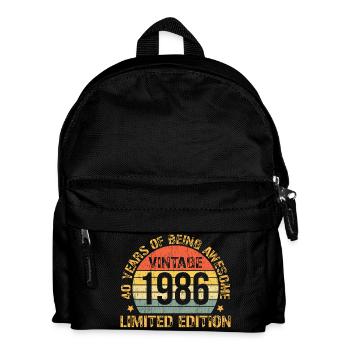 40 Year Birthday Decorations 1985 40th Birthday  - Kinder Rucksack - Schwarz - Vorne