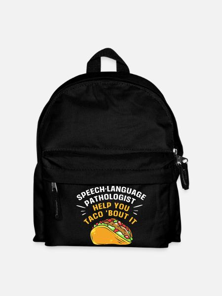 SLP Logopäde Sprachpathologe - Kinder Rucksack - Schwarz