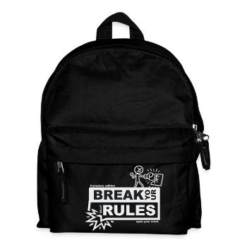 Break your silly rules - frameless edition - Kids' Backpack - black - Front