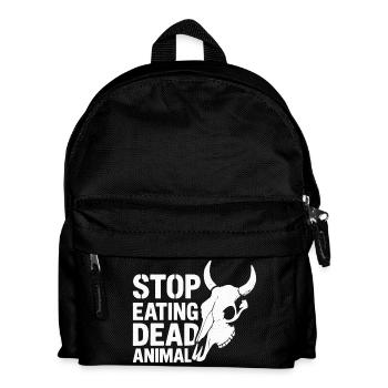 Stop Eating Dead Animals - Kinder Rucksack - Schwarz - Vorne