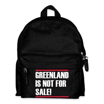 Greenland Is Not For Sale - Kids' Backpack - black - Front