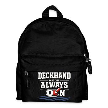 Seamanship Gift for Deckhand Ocean Work - Kids' Backpack - black - Front
