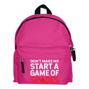 Kartenspiel Pik Pikass Spielkarte - Kinder Rucksack - Fuchsia - Vorne