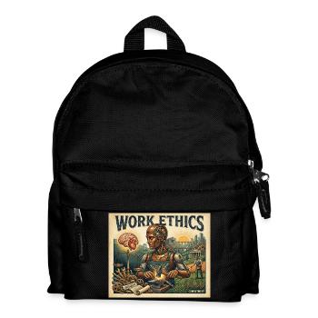 Éthique du travail - Sac à dos Enfant - noir - Devant
