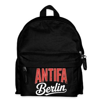 Antifa Berlin - T-shirt antifasciste - Sac à dos Enfant - noir - Devant