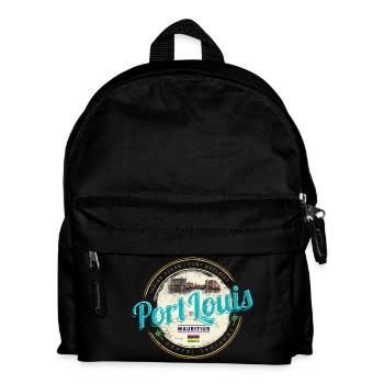 Port Louis Mauritius Indischer Ozean Souvenir - Kinder Rucksack - Schwarz - Vorne