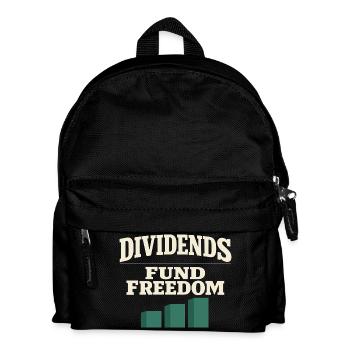 Long-term investor buys and holds - Kids' Backpack - black - Front