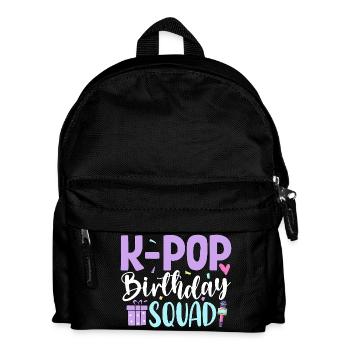 Équipe d’anniversaire K Pop - Sac à dos Enfant - noir - Devant