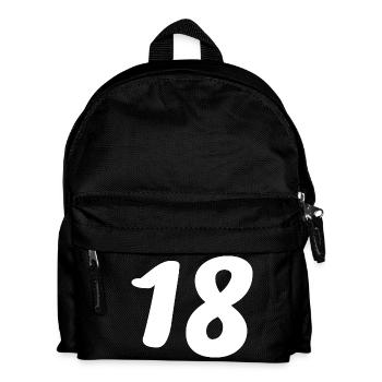 18. 18 ANS. 18e ANNIVERSAIRE. ANNIVERSAIRE 18 ANS. - Sac à dos Enfant - noir - Devant