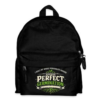 Germination parfaite | Culture des micropousses - Sac à dos Enfant - noir - Devant