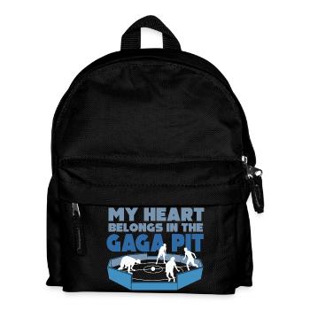 My Heart Belongs in the Gaga Pit - Kids' Backpack - black - Front