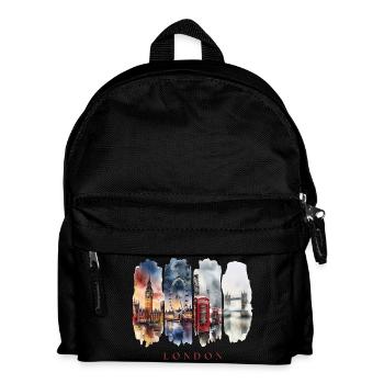 London Holiday Travel – England Big Ben & City - Kids' Backpack - black - Front
