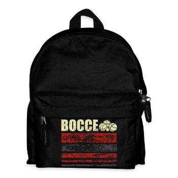 Bocce Petanque Boule Player - Kids' Backpack - black - Front