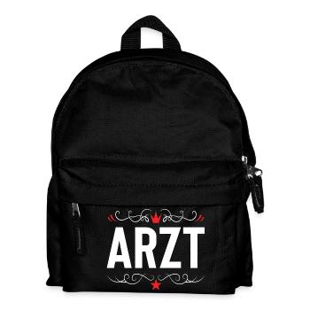 Arzt Beruf - Kinder Rucksack - Schwarz - Vorne