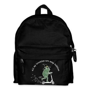 All My Troubles Are Soap Bubbles - Kids' Backpack - black - Front