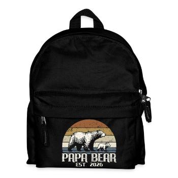 Papa Bear - Father 2026 Father's Day Gift - Kids' Backpack - black - Front