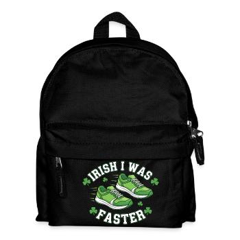 Irish I Was Faster - Kinder Rucksack - Schwarz - Vorne