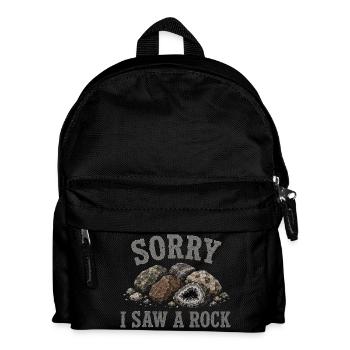 Geology Fan Rocks Collecting Rocks - Kids' Backpack - black - Front