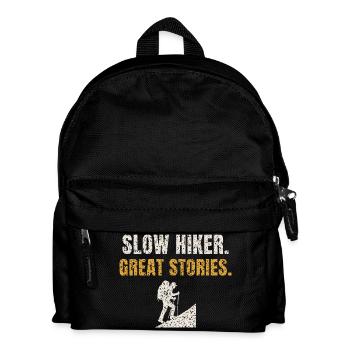 Slow Hiker Great Stories - Kids' Backpack - black - Front