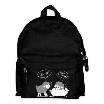 Schafbad Spa Humor - Kinder Rucksack - Schwarz - Vorne