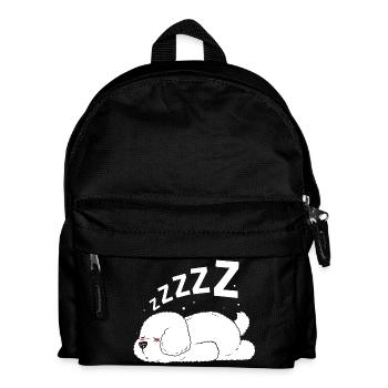 Bichon Frise Hund - Kinder Rucksack - Schwarz - Vorne