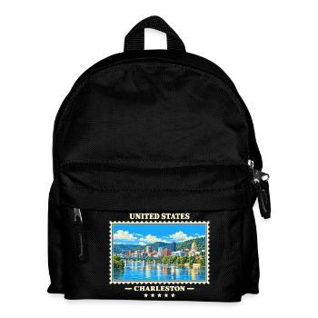 Vereinigte Staaten Charleston West Virginia - Kinder Rucksack - Schwarz - Vorne