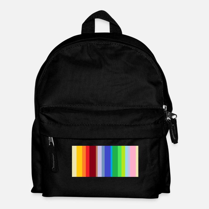 Strichcode: divers - Kinder Rucksack - Schwarz