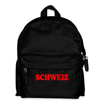 Schweiz - Kinder Rucksack - Schwarz - Vorne