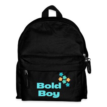 Bold Boy with Stars - Kids' Backpack - black - Front