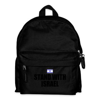 Stand with israel - Kids' Backpack - black - Front