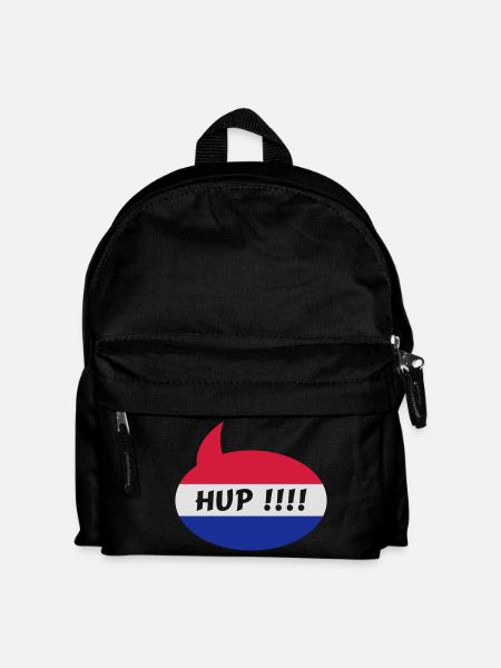 Fußball Hup Holland - Kinder Rucksack - Schwarz