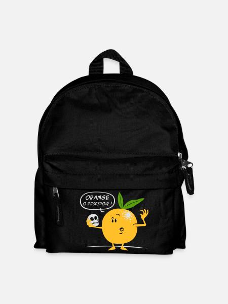 orange o despair - Kids' Backpack - black