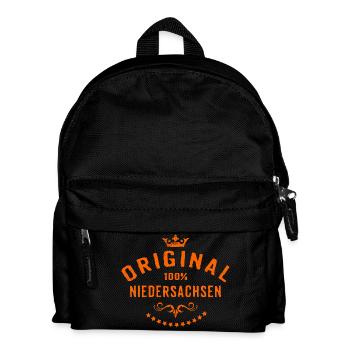 Städte Motiv Niedersachsen RAHMENLOS City Geschenk - Kinder Rucksack - Schwarz - Vorne