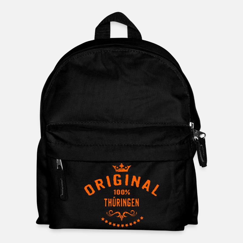 Städte Motiv Thüringen RAHMENLOS City Geschenk - Kinder Rucksack - Schwarz