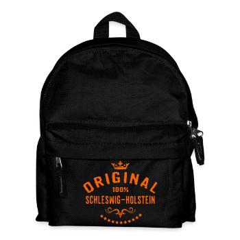 Städte Motiv Schleswig-Holstein RAHMENLOS City G - Kinder Rucksack - Schwarz - Vorne
