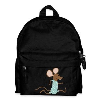 Maus geht baden - Kinder Rucksack - Schwarz - Vorne