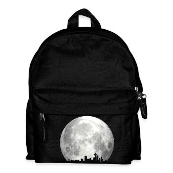 full moon skyline - Kids' Backpack - black - Front