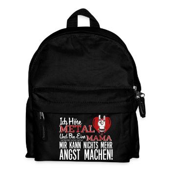 Metal Mama - Kinder Rucksack - Schwarz - Vorne