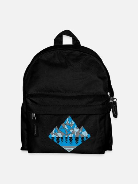 Berge - Kinder Rucksack - Schwarz