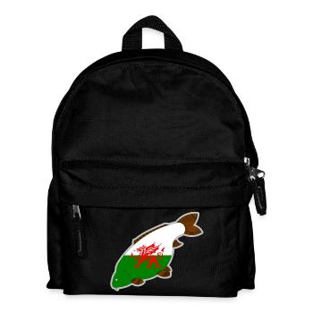 wales carp - Kids' Backpack - black - Front