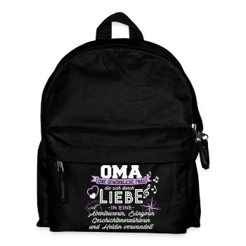 Grandma, an ordinary woman turns - Kids' Backpack - black - Front