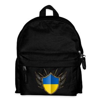 Ukraine Drapeau Gold Crest 014 - Sac à dos Enfant - noir - Devant