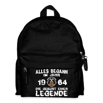 Holz Legende 1964 - Kinder Rucksack - Schwarz - Vorne