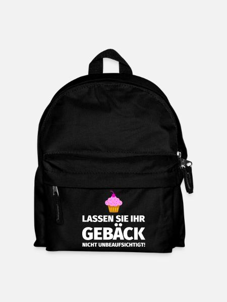 Weihnachten Backen - Kinder Rucksack - Schwarz