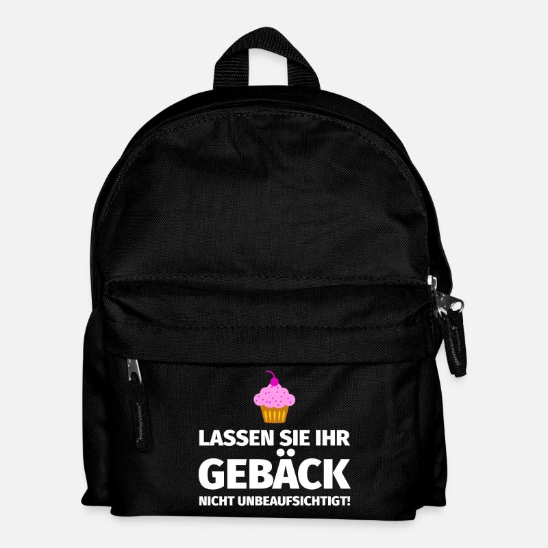 Weihnachten Backen - Kinder Rucksack - Schwarz