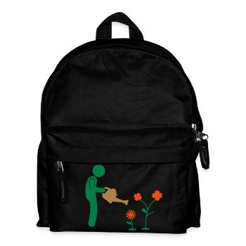 Garten - Kinder Rucksack - Schwarz - Vorne