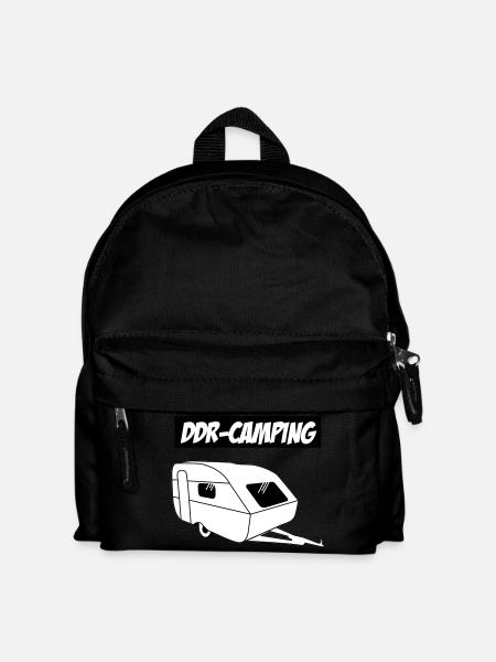 QEK Aero DDR-Camping - Kinder Rucksack - Schwarz