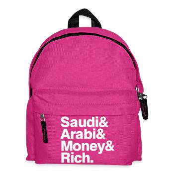 Arabie saoudite argent riche - Sac à dos Enfant - fuchsia - Devant