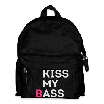 KISS MEIN (B) ARSCH - Kinder Rucksack - Schwarz - Vorne